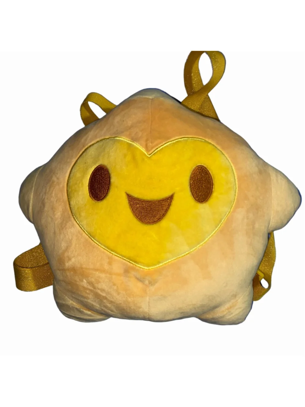 Girls Disney Wish Star Plush Backpack One Size Yellow Purple